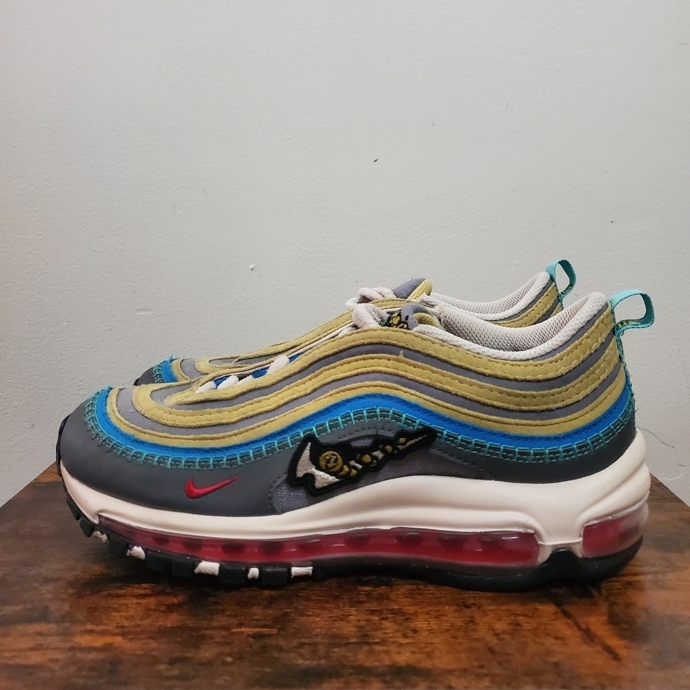 Nike Air Max 97 Air Sprung Iron Grey Size 5.5 Youth - Picture 8 of 13